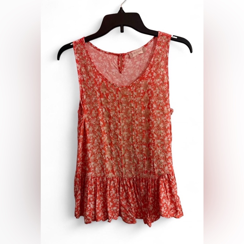 Altar'd State Orange Floral Blouse